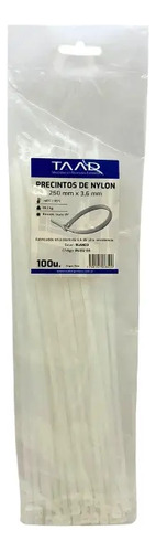 Precinto Taad blanco 3.6x250mm (PI-13200)