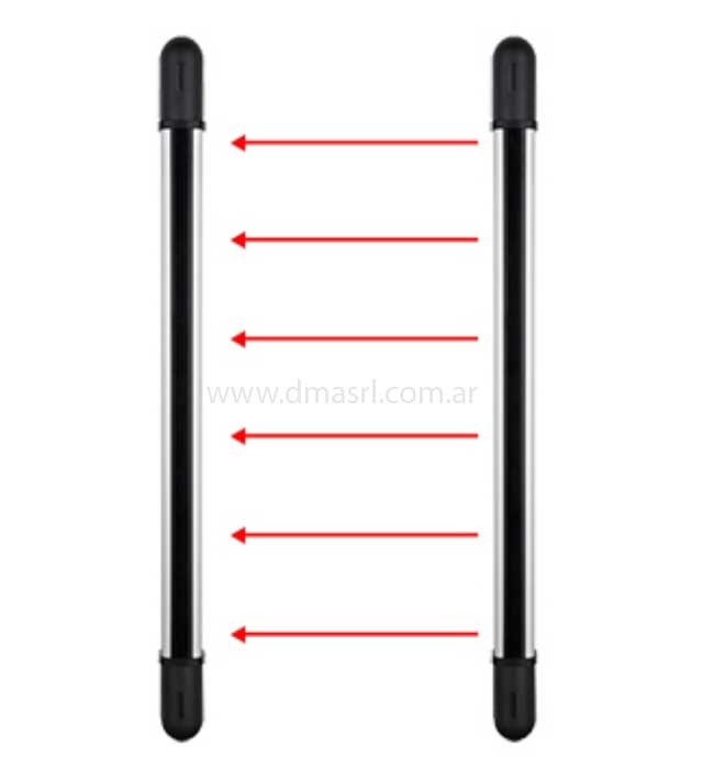 Barrera Infrarroja 60m cortina 4 Haces 73cm Ziji (ZBI-604)