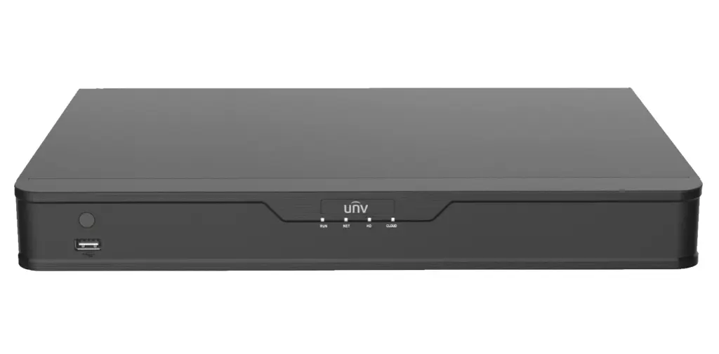 NVR PoE 16Ch Uniview 8MP iA avanzada Onvif/RTSP Ultra H265 2 discos (NVR302-16S-P16)