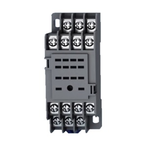Base rele auxiliar CHINT 4 inverosres IP00 In:7A soporte riel DIN