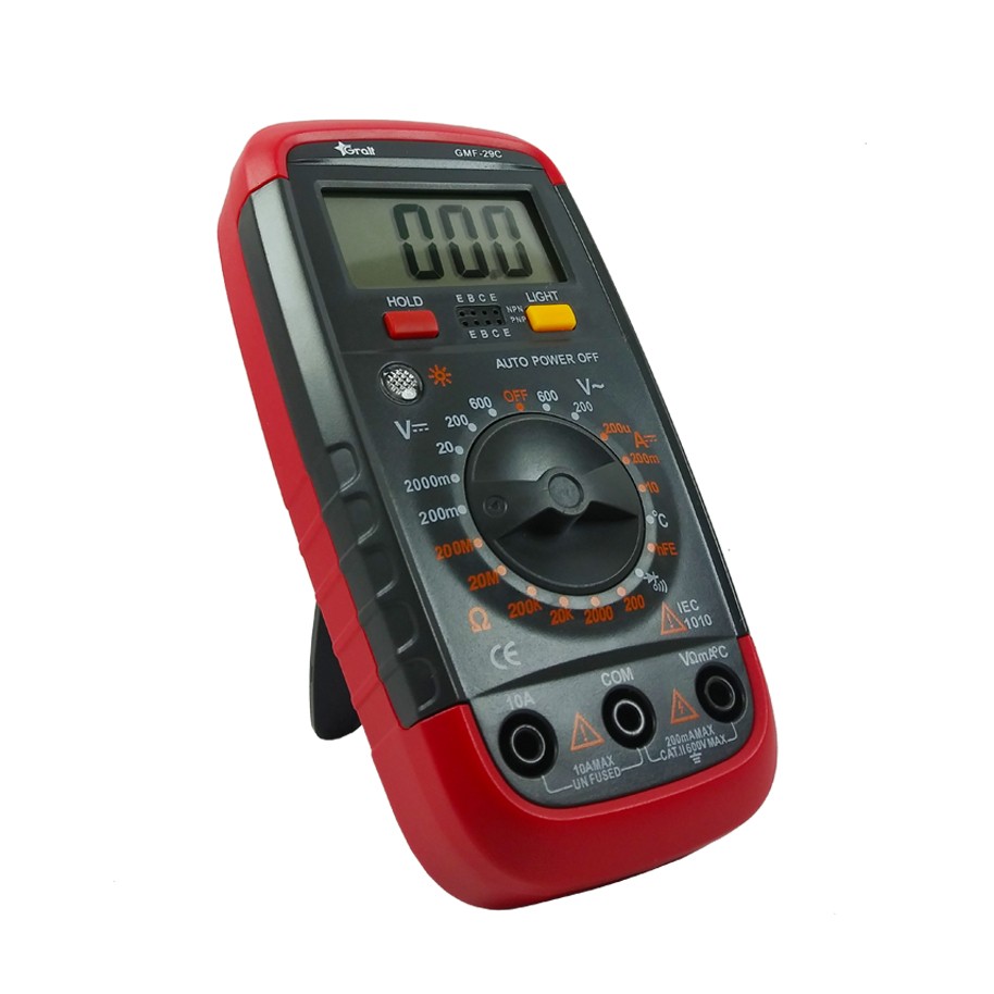Multímetro Digital Gralf  compacto rango manual (GMF-29C)