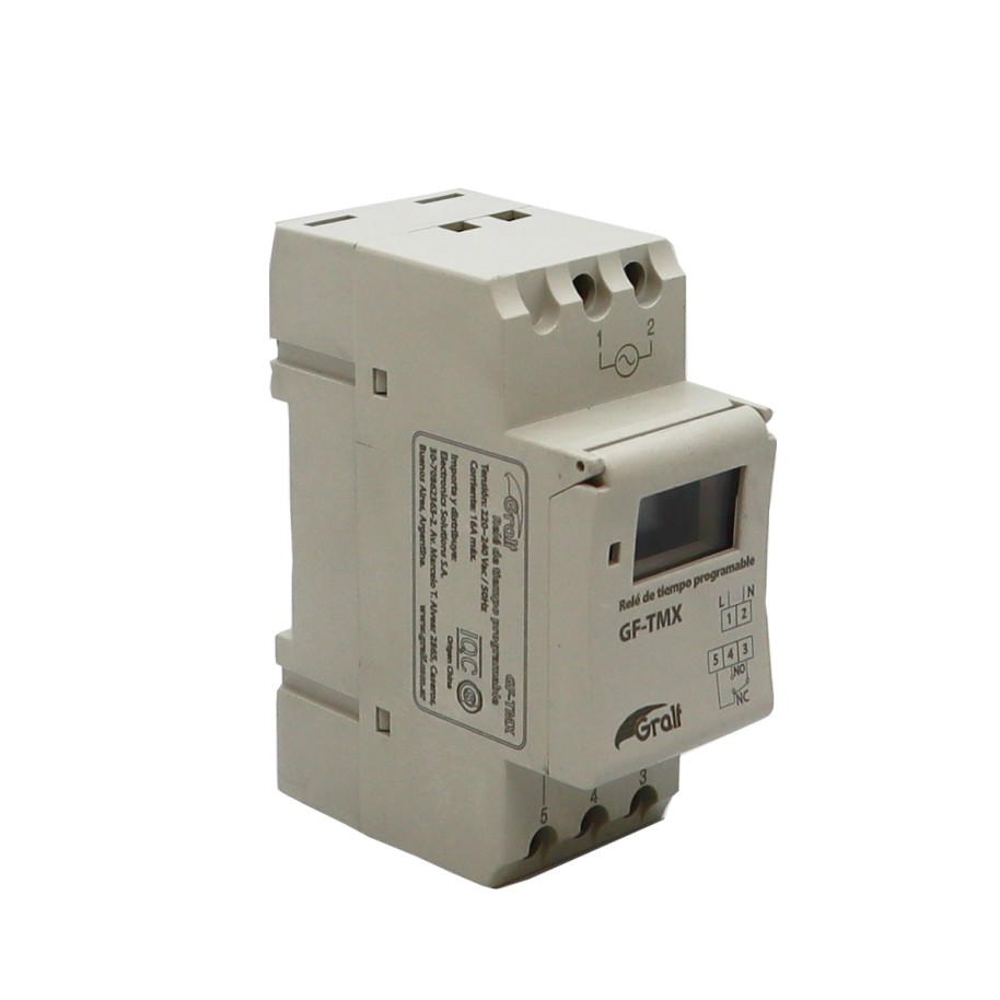Relé de tiempo programable 220V 16A (GF-TMX)