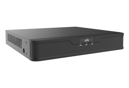 NVR PoE 8ch Uniview 8MP 4K iAxCamara Intrusion/Cruce BusquedaRostro ConteoPersonas Estadistica  (NVR301-08X-P8)