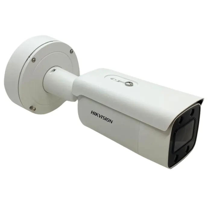 Camara IP varifocal Hikvision 4MP ColorVu 3.6-9mm IR60m microSD IA Intrusión PoE IP67 IK10 (DS-2CD2647G2-LZS)