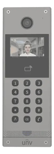 Frente Videoportero Uniview Lector IC 15 teclas Braille IR PoE IP65 IK08 (OEU-301S-HMKA)