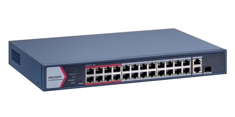 Switch PoE 24+2 puertos Hikvision (DS-3E1326P-EI/M)