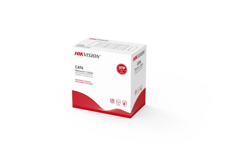 [DS-1LN6-UE-W] Cable UTP Cat6 interior Hikvision 305m (DS-1LN6-UE-W)