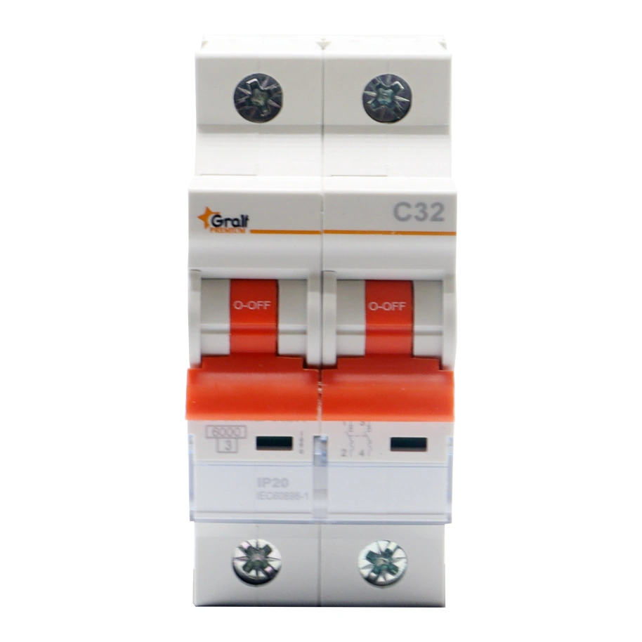 Termica Gralf 2P 32A 6KA Riel Din (EPB-63Me2PC3260)