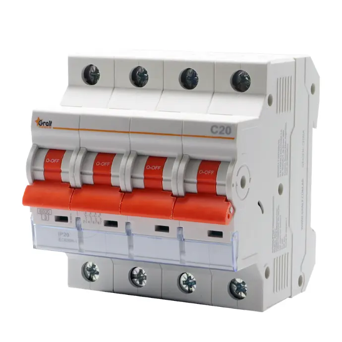 Interruptor Termomagnético 4P C20 6kA (EPB-63Me4PC2060)
