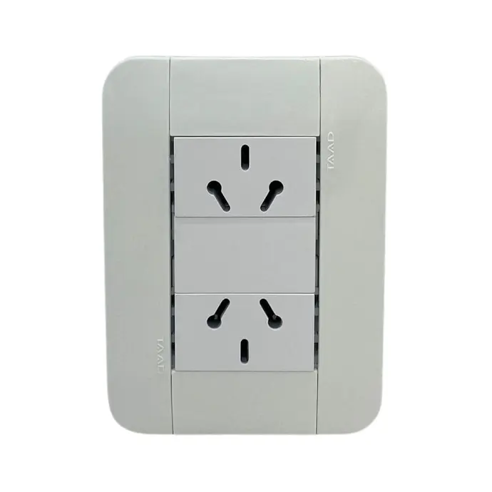 [441SE710] 2 tomas Taad binorma 250V 10A blanco (SE-710)