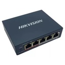 Switch PoE 5 Puertos Hikvision 4 PoE 10/100+1 10/100 - potencia 58w (DS-3E0105P-E)