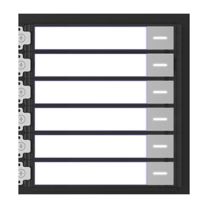 [90122] Modulo para video portero Hikvision 6 timbres (DS-KD-KK)