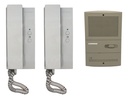 Kit Portero Eléctrico Commax p/embutir con 2 telefonos (DP-LA101/DR-201H)
