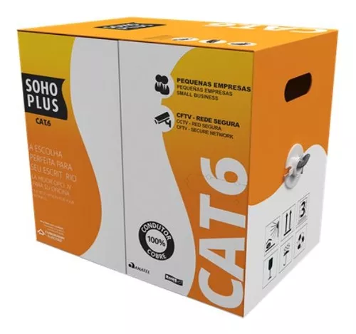 Cable UTP CAT. 6 interior Furukawa SOHO PLUS 100% cobre  x metro