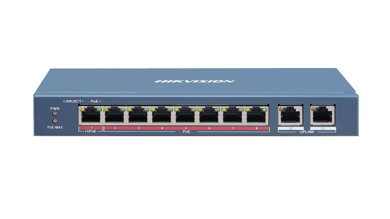 Switch Hikvision 8 puertos POE (DS-3E0310HP-E)