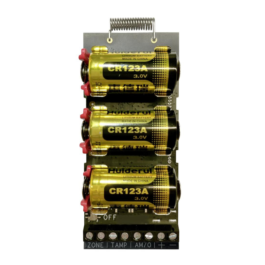 Transmisor Inalambrico Hikvision Entrada Unica para Detector Cableado 433MHz 1300m Acelerometro PoE AX PRO (DS-PM1-I1-WB)