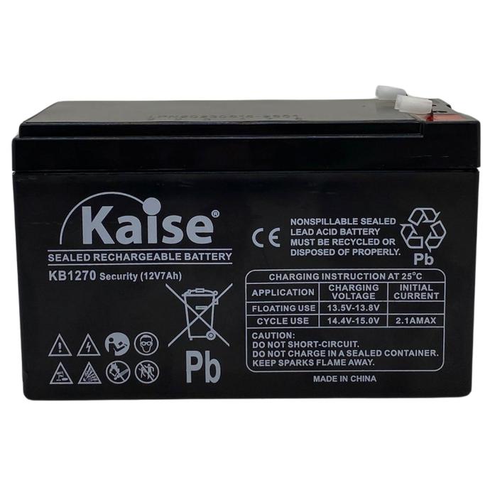 Bateria Kaise STANDARD VRLA 12V 7AH apta UPS Alarmas