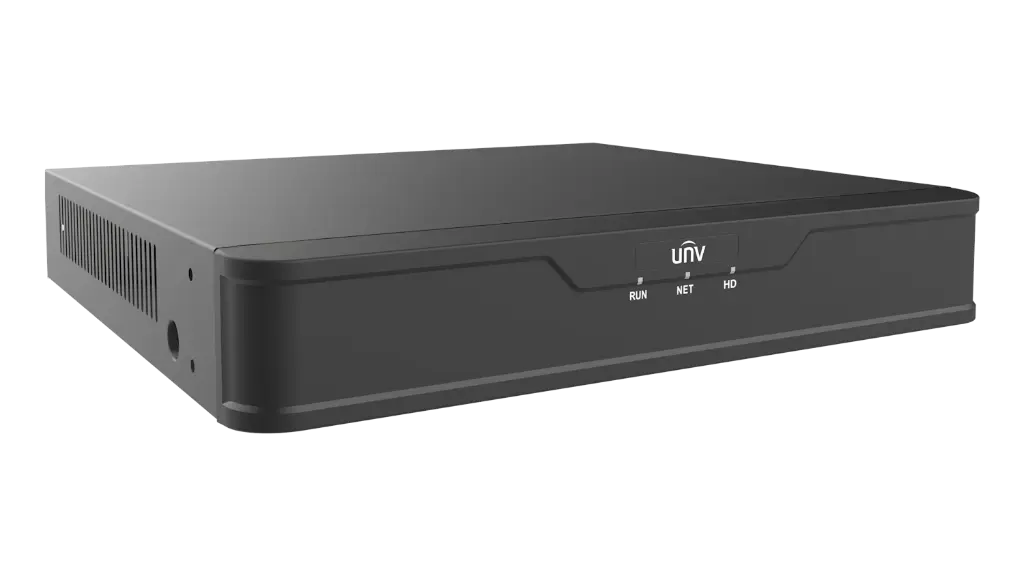 NVR Uniview 8Ch 4K iA Onvif/RTSP Ultra H265 iAxCamara Intrusion/Cruce BusquedaRostro (NVR301-08S3) 