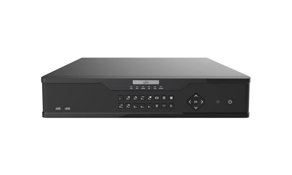 NVR Uniview 16Ch 12MP iA avanzada dewarping fisheye 8 discos RAID i/o Alarma  HDMI dual (NVR308-16X)