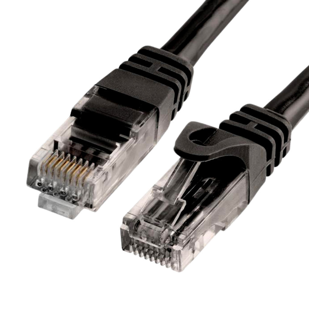 Patchcord Reguvolt RJ45 3m Cat6 UTP cobre PVC negro (RV-PCORD6-3)
