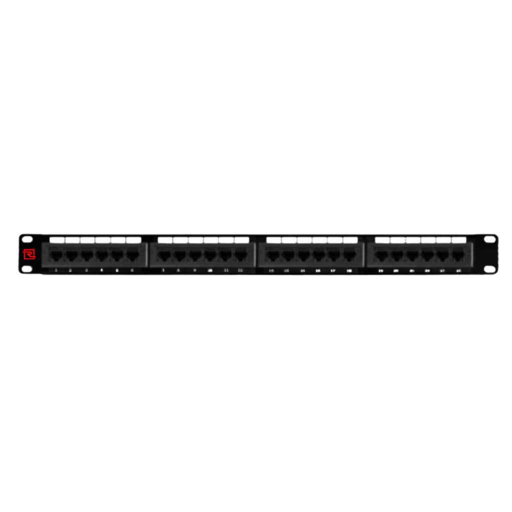 Patchpanel CAT5e 24 Puertos ReguVolt Krone/110 Dual IDC (RV-PP-524)