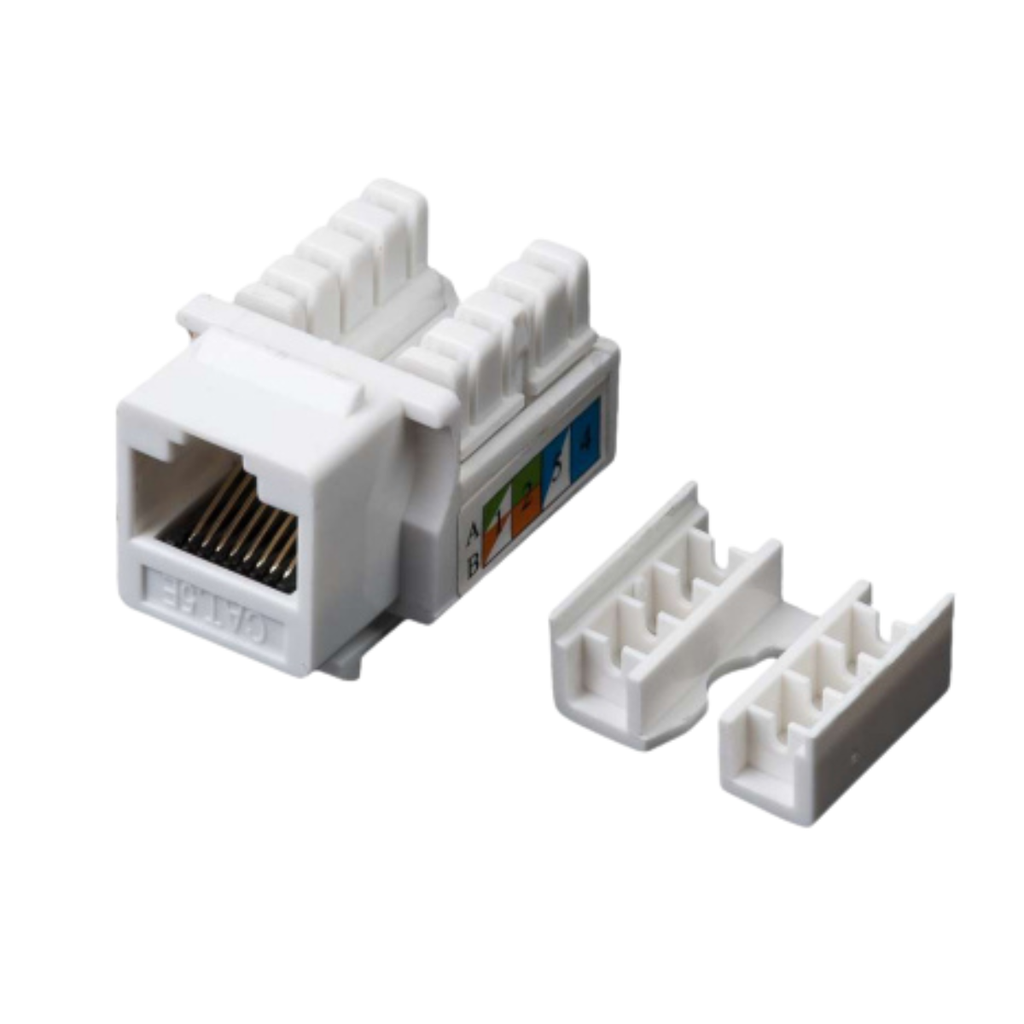 Jack Reguvolt RJ45 Keystone UTP Cat.5e 90° con cobertor (RV-JACK-5e)