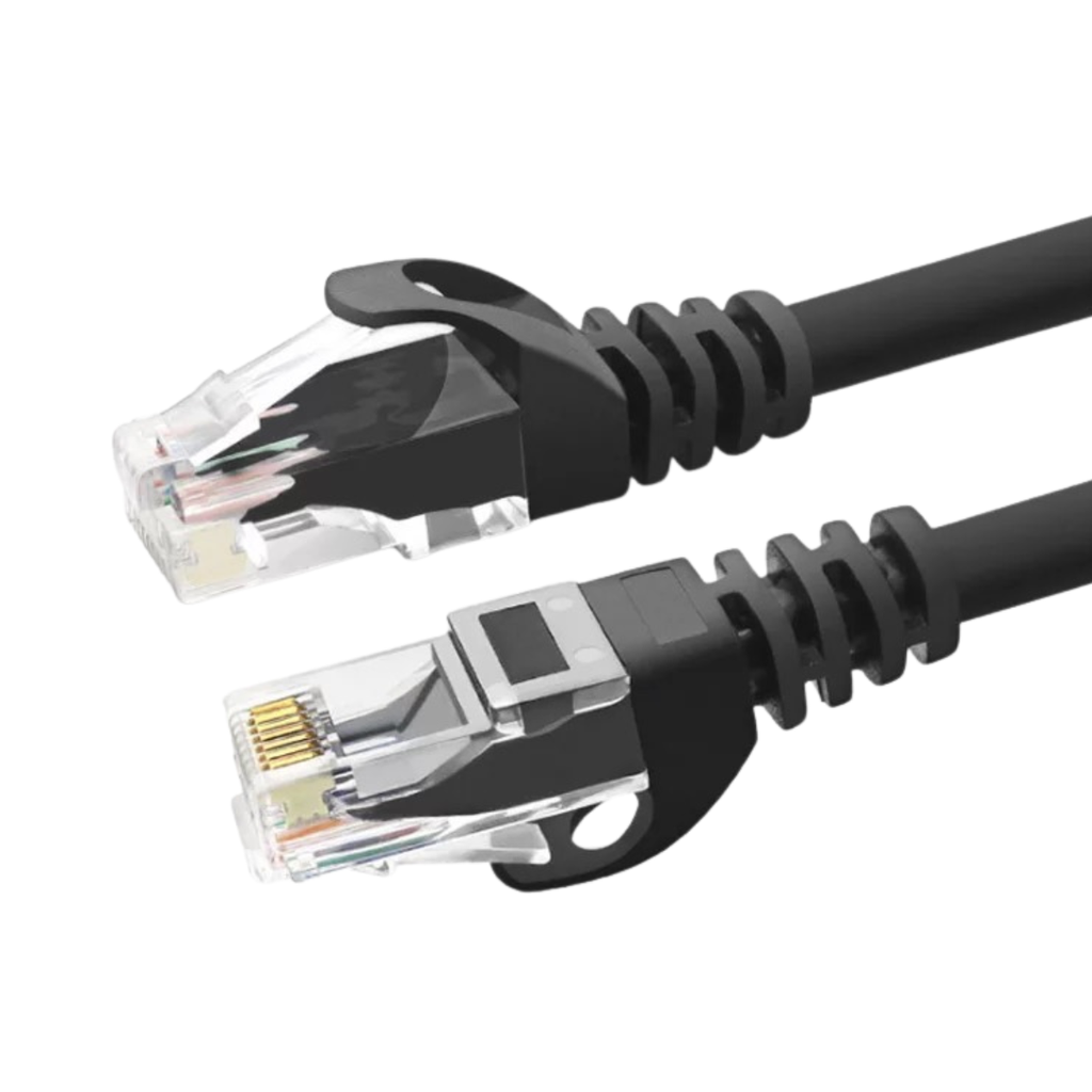 [RV-PCORD5e-1] Patchcord Reguvolt 1m UTP Cat5e cobre PVC color negro (RV-PCORD5e-1)