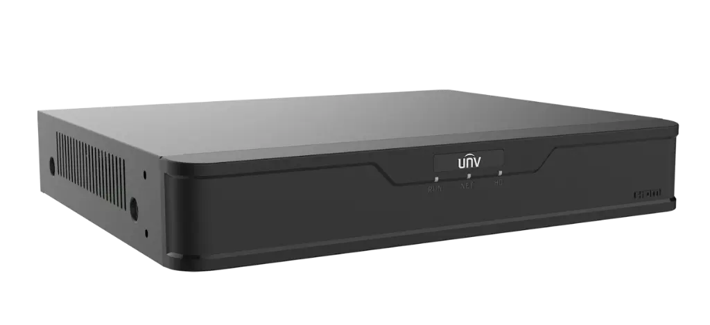 DVR Uniview 4Ch 8MP H265 iA UMD/SIP HDMI 4K VGA 1 disco TVI/AHD/CVI/CVBS/IP (XVR301-04Q3)