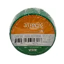 Cinta aisladora Inteck de PVC autoextinguible 5 metros verde