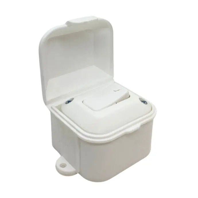 Linea exterior capsulada 1 pulsador Taad blanco (LC-60303) 