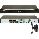 NVR PoE 8ch Hikvision 12MP HDMI 4K iA Facial Humano/Vehiculo 2 Discos PoE 80W (DS-7608NXI-K2/8P)