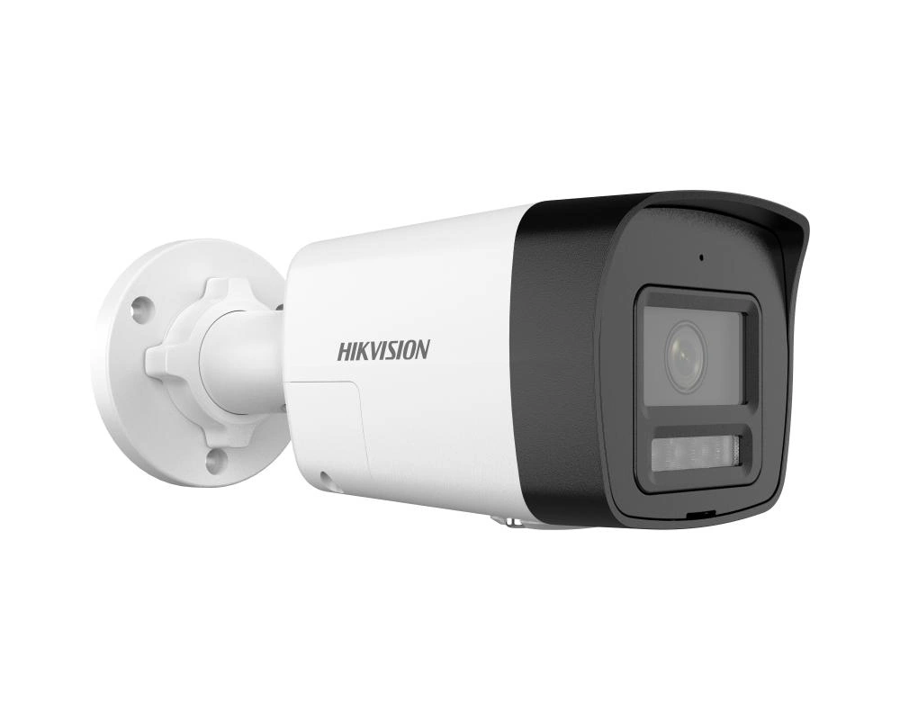 Camara IP 4MP Hikvision 2,8mm IR30m Audio Bidireccional MicroSD Deteccion Humano/Vehiculo Luz Estroboscopica IP67 (DS-2CD1043G2-LIUF/SL)
