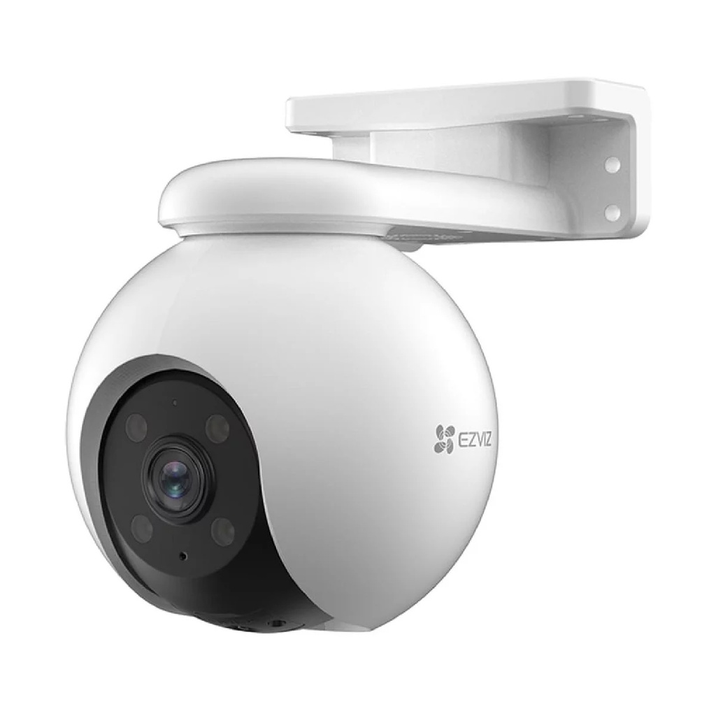 Camara IP PT WiFi Ezviz H8 Pro 3K 4mm 360° Auto Tracking Sirena ColorVu SD IP66 (CS-H8-5MP)