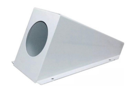 [90162] Housing gabinete trapezoidal chico color blanco 24cm x 10cm x 12cm