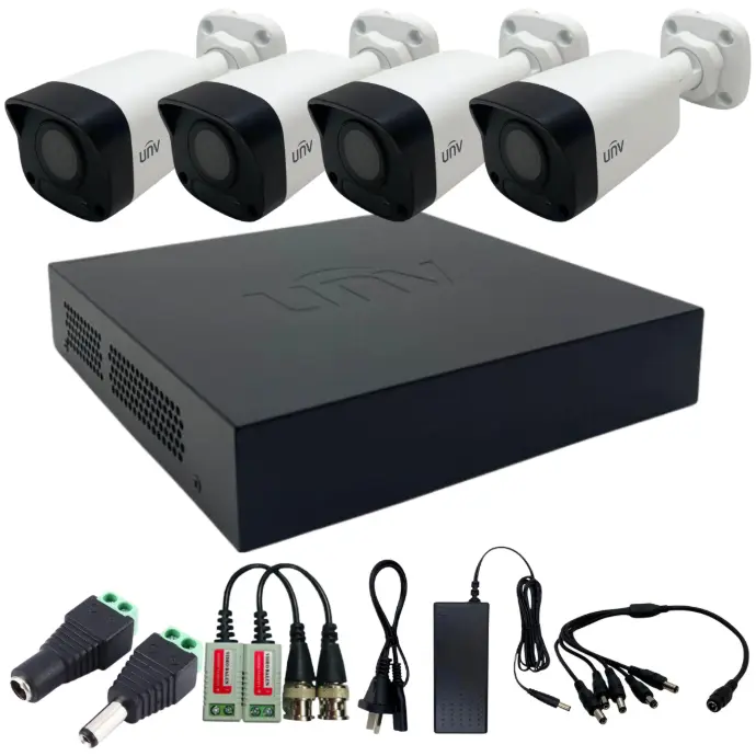 Kit DVR + 4 Camaras 2mp + accesorios