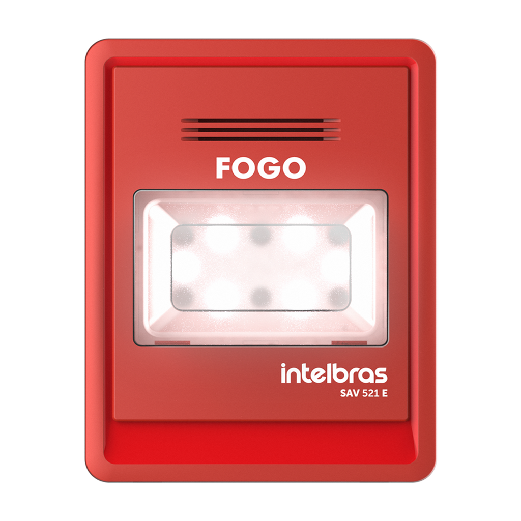 [SAV 521E] Sirena audiovisual direccionable Intelbras (SAV 521E)