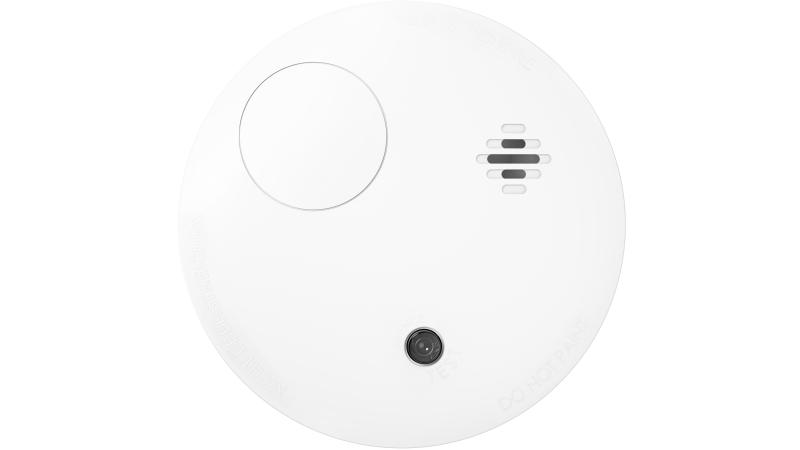 Detector de Humo Inalámbrico Hikvision Sensor Fotoeléctrico Sirena 85dB (DS-PDSMK-E-WB)