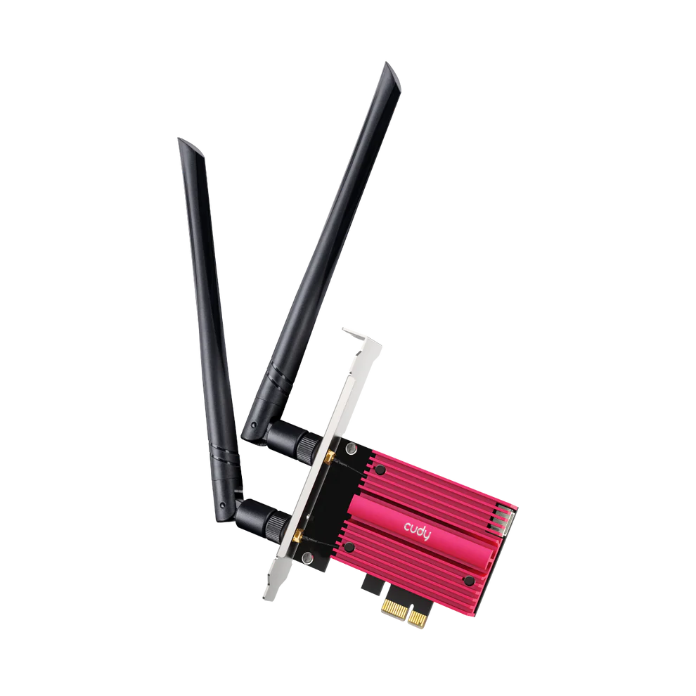 Adaptador WiFi 6E PCIe Cudy WE3000S Tri-Banda AX5400 + Bluetooth 5.3 (WE3000S)