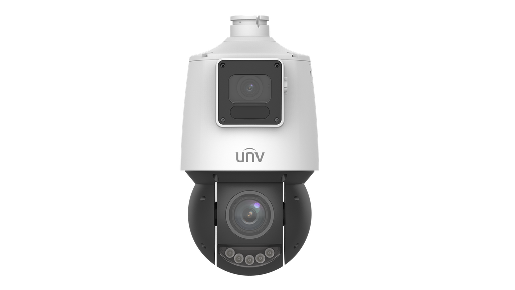 Camara IP 4MP+4MP Uniview PTZ Dual Lighthunter 25X IR100m Doble lente  iA avanzada seguimiento rostro conteo (IPC94144SR-X25-F40C)