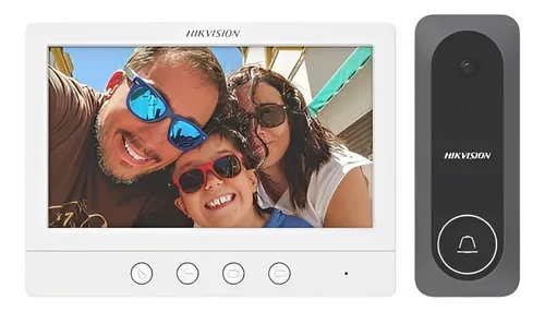 [DS-KIS212] Kit Videoportero Hikvision 4 Hilos HD con Monitor 7" y Frente Exterior (DS-KIS212)