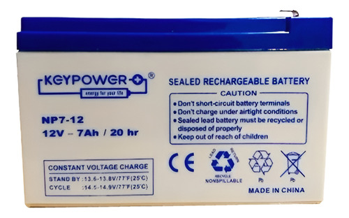 [KP127] Bateria KEYPOWER Gel 12V 7Ah