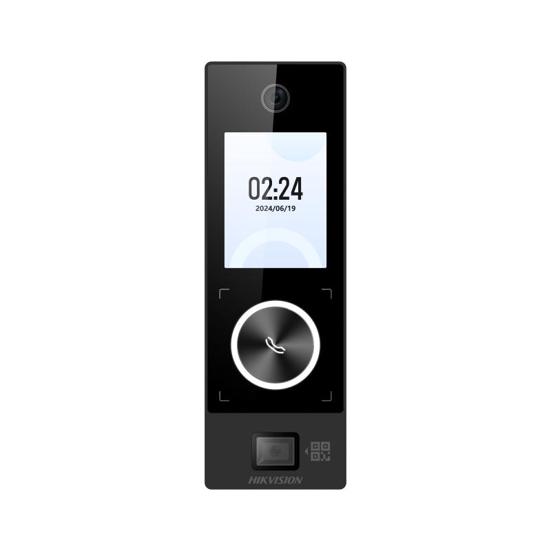 [DS-K1T323MBWX-QRE1] Terminal facial IP Hikvision pantalla 2.4", reconocimiento facial, QR y tarjeta, audio bidireccional, PoE, IP65 (DS-K1T323MBWX-QRE1)