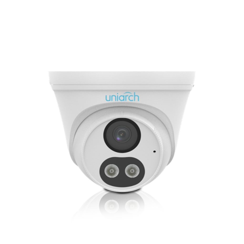 Camara IP 2MP Uniarch 2,8mm PoE LuzDual IR30m IP67 Microfono DeteccionHumano (solo alim PoE) (IPC-T132-AF28-DL-ECO) 