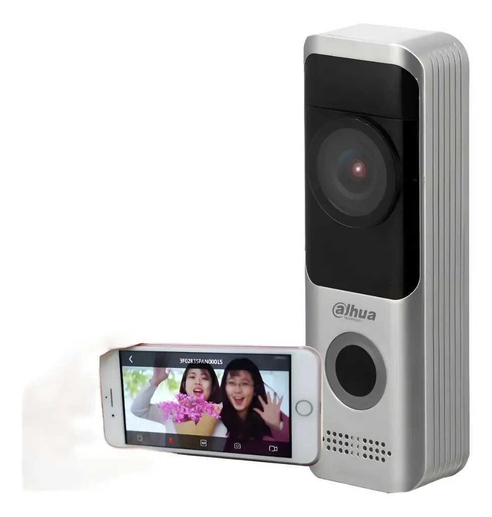 Portero Ip Wifi, Con Bateria. Pir, Micro Sd. Proteccion Ip65 Negro (DB10)