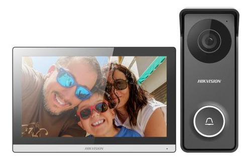 [DS-KIS313-P] Videoportero hibrido Hikvision App/hikconnect Pantalla wifi 7pulgadas frente IP65 IK08 (DS-KIS313-P)