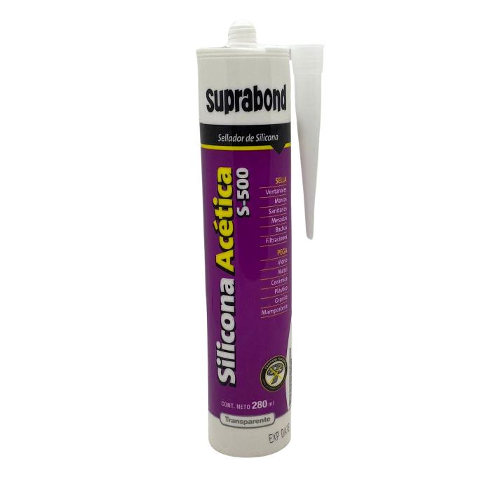 [GFX A S5 280 T vencido] 50% OFF Sellador de silicona acetica transparente 280ml (GFX A S5 280 T) (vencido)
