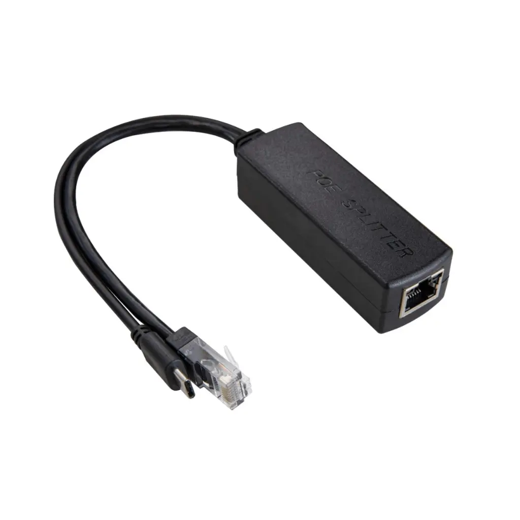 [POE48A5V] Eyector/Divisor PoE 48V a 5V Activo conector USB-C IEE802.3AF/AT 5V 2a conexion contra Switch PoE