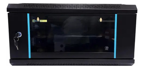 Rack Mural Inglobar LITE 6U 400mm Puerta de Vidrio + Bandeja