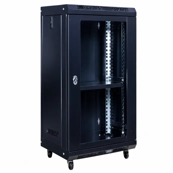 [INGLOBAR-MURAL-15U-LITE] Rack Mural Inglobar LITE 15U 400mm Puerta de Vidrio + Bandeja