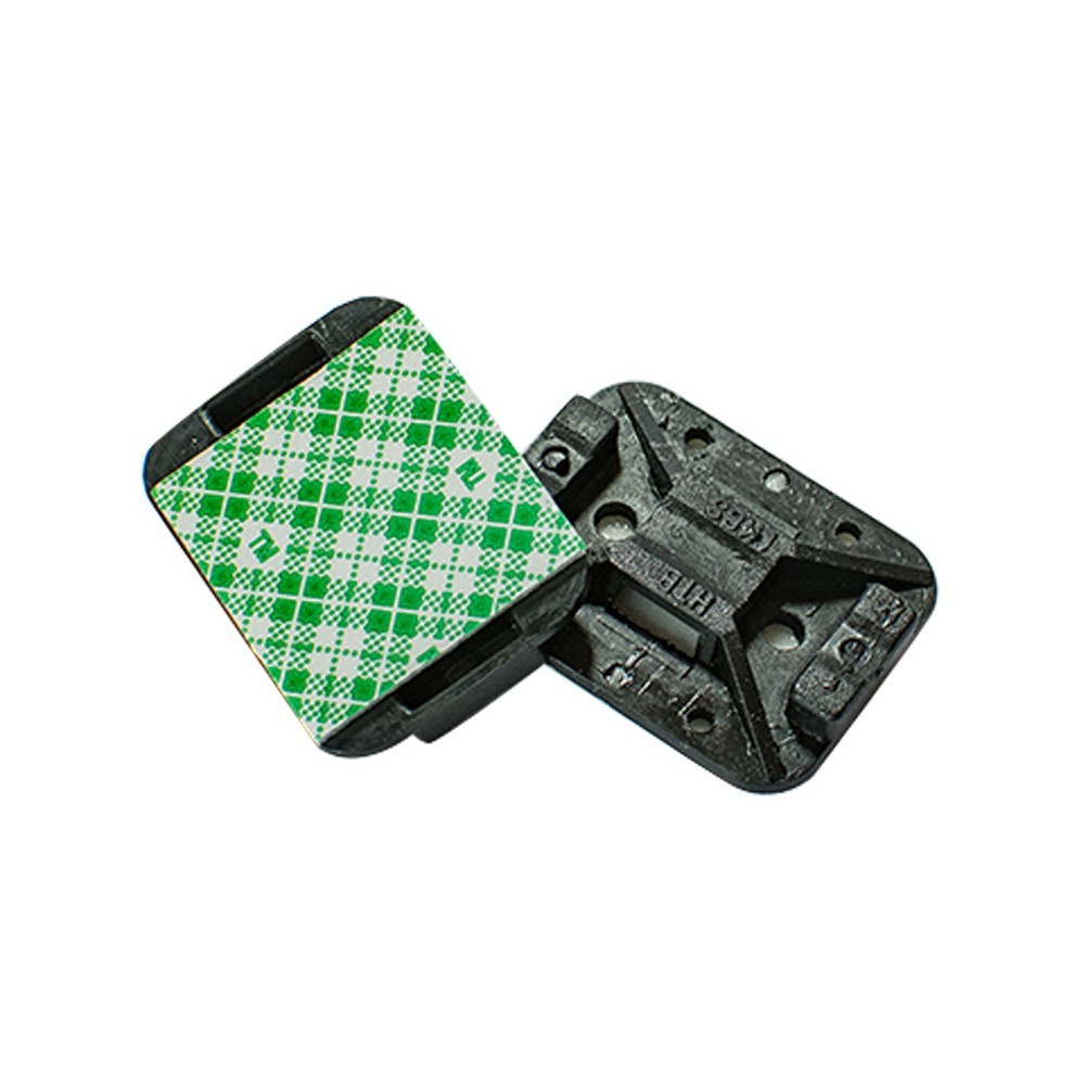 [440130u] Soporte Autoadhesivo para precinto. LKCS-A Negro x unidad HellermannTyton